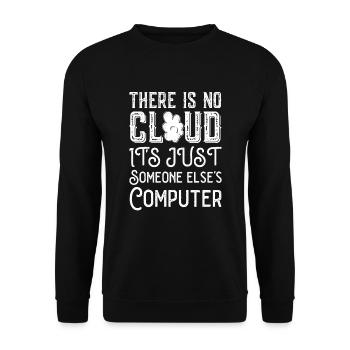 Cloud Computing Informatik Programmierung Dev - Unisex Pullover - Schwarz - Vorne - Alina (178cm) & Michal (187cm)