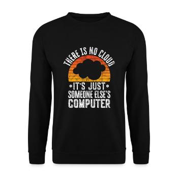 Cloud Computing Informatik Programmierung Dev - Unisex Pullover - Schwarz - Vorne - Alina (178cm) & Michal (187cm)