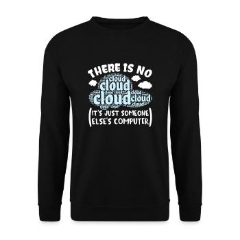 Cloud Computing Informatik Programmierung Dev - Unisex Pullover - Schwarz - Vorne - Alina (178cm) & Michal (187cm)