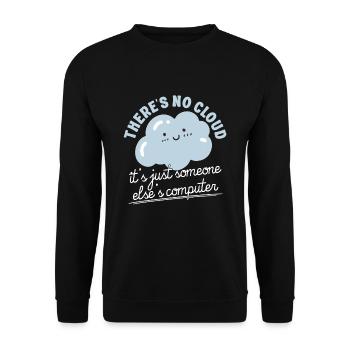 Cloud Computing Informatik Programmierung Dev - Unisex Pullover - Schwarz - Vorne - Alina (178cm) & Michal (187cm)