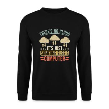 Cloud Computing Informatik Programmierung Dev - Unisex Pullover - Schwarz - Vorne - Alina (178cm) & Michal (187cm)
