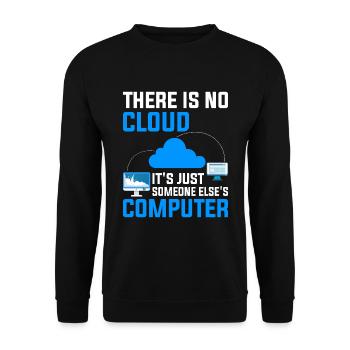 Cloud Computing Informatik Programmierung Dev - Unisex Pullover - Schwarz - Vorne - Alina (178cm) & Michal (187cm)