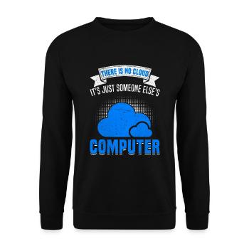 Cloud Computing Informatik Programmierung Dev - Unisex Pullover - Schwarz - Vorne - Alina (178cm) & Michal (187cm)