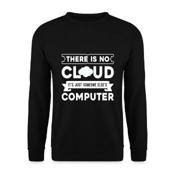 Cloud Computing Informatik Programmierung Dev - Unisex Pullover - Schwarz - Vorne - Alina (178cm) & Michal (187cm)