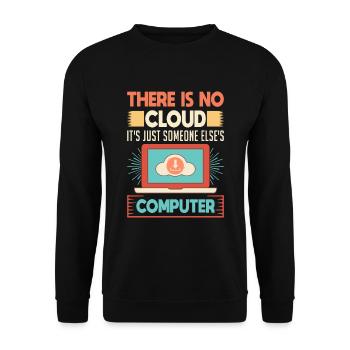 Cloud Computing Informatik Programmierung Dev - Unisex Pullover - Schwarz - Vorne - Alina (178cm) & Michal (187cm)