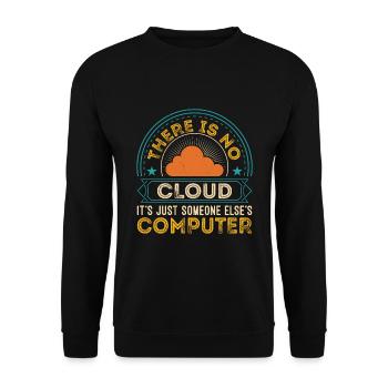 Cloud Computing Informatik Programmierung Dev - Unisex Pullover - Schwarz - Vorne - Alina (178cm) & Michal (187cm)