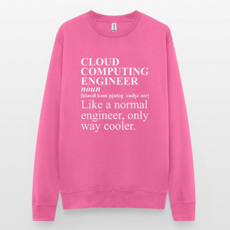 Cloud Computing Engineer Definition Retro Computer Unisex Pullover