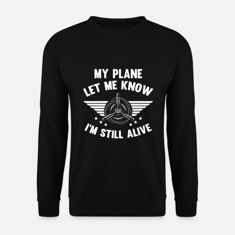 Airline Pilot Pun Flugzeugpilot - Unisex Pullover - Schwarz