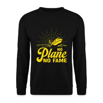 Airline Pilot Airline Captain - Unisex Sweatshirt - black - Front - Alina (178cm) & Michal (187cm)