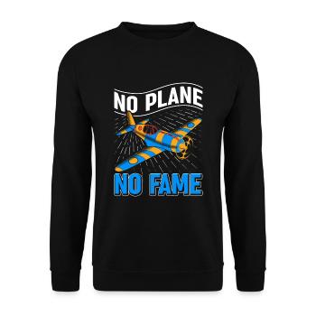 Airline Pilot Piloten Spruch Flugzeugpilot - Unisex Pullover - Schwarz - Vorne - Alina (178cm) & Michal (187cm)