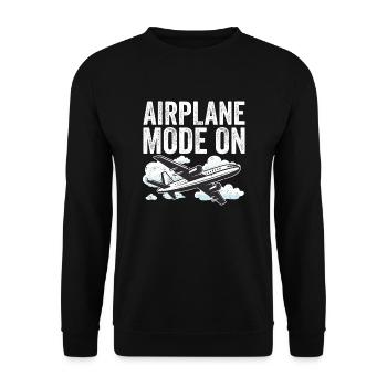 Pilote d’avion rétropilote pilote professionnel - Sweat-shirt Unisexe - noir - Devant - Alina (178cm) & Michal (187cm)