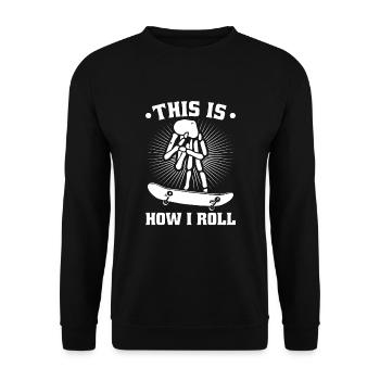 Fingerboard Finger Skateboarding Fingerboarding - Unisex Pullover - Schwarz - Vorne - Alina (178cm) & Michal (187cm)