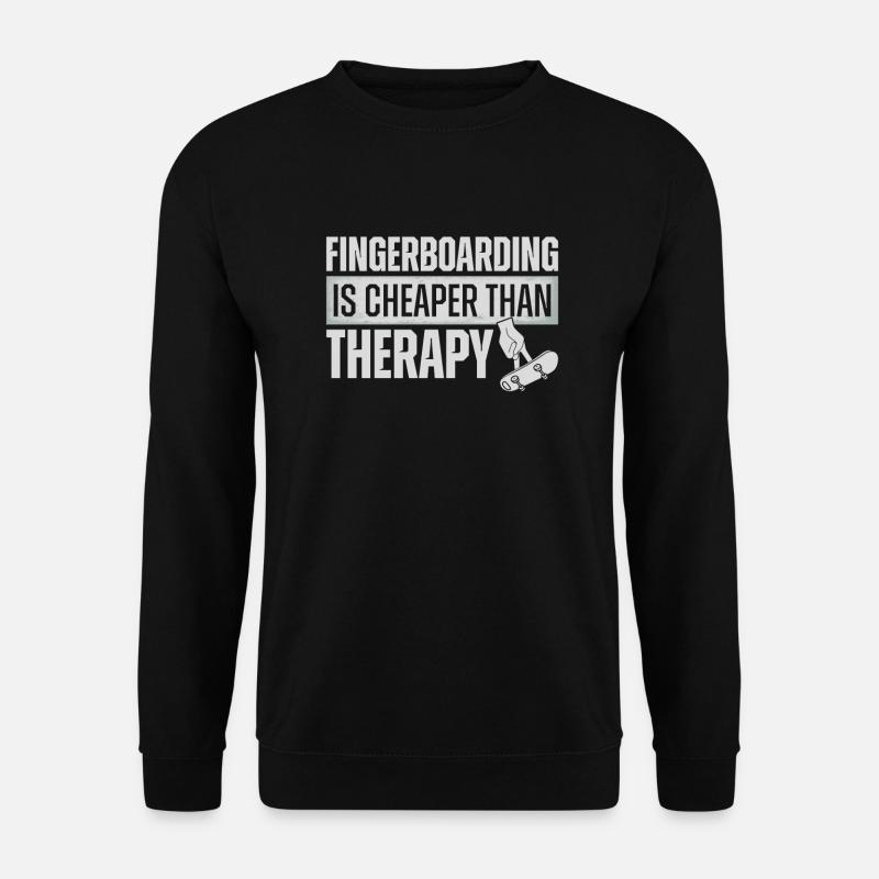 Fingerboard Finger Skateboarding Fingerboarding - Unisex Sweatshirt - black