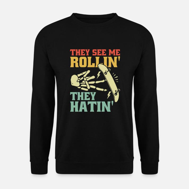 Fingerboard Hand Skateboarding Fingerboarding - Unisex Sweatshirt - black