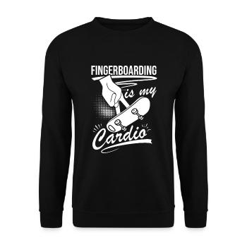 Fingerboard Finger Skateboarding Fingerboarding - Unisex Pullover - Schwarz - Vorne - Alina (178cm) & Michal (187cm)