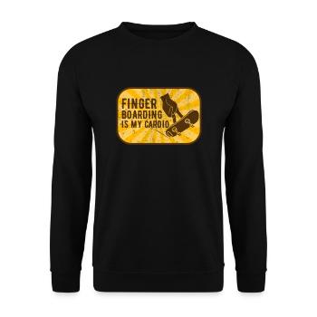 Fingerboard Finger Skateboarding Fingerboarding - Unisex Pullover - Schwarz - Vorne - Alina (178cm) & Michal (187cm)