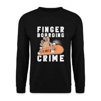 Fingerboard Finger Skateboarding Fingerboarding - Unisex Pullover - Schwarz - Vorne - Alina (178cm) & Michal (187cm)