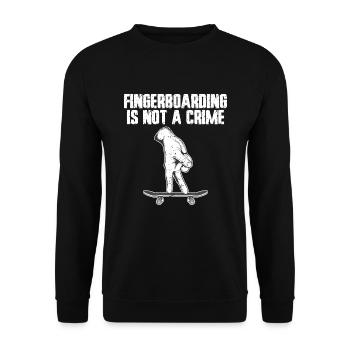 Fingerboard Finger Skateboarding Fingerboarding - Unisex Pullover - Schwarz - Vorne - Alina (178cm) & Michal (187cm)