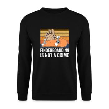 Fingerboard Finger Skateboarding Fingerboarding - Unisex Pullover - Schwarz - Vorne - Alina (178cm) & Michal (187cm)