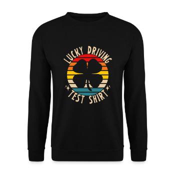 Driving test - Driving test Driving licence - Unisex Sweatshirt - black - Front - Alina (178cm) & Michal (187cm)