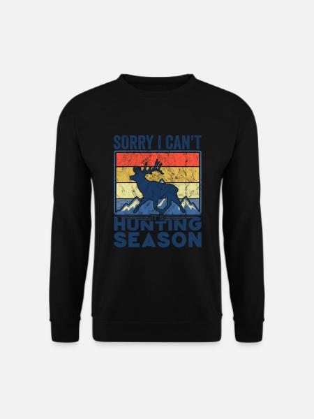 HIrschgeweih Hirschjagd Jagd Jagdsaison - Unisex Pullover - Schwarz