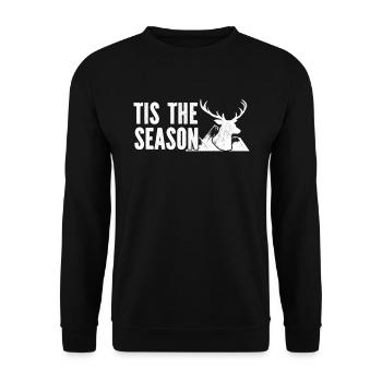 Chasse aux bois de cerf Chasse Saison de chasse - Sweat-shirt Unisexe - noir - Devant - Alina (178cm) & Michal (187cm)