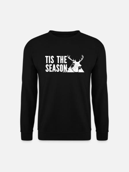 HIrschgeweih Hirschjagd Jagd Jagdsaison - Unisex Pullover - Schwarz