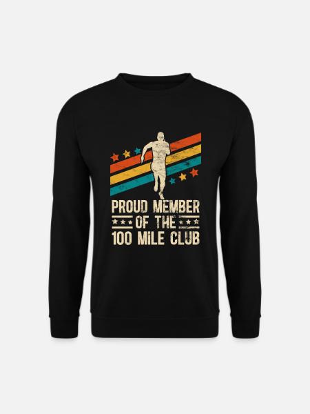 100 Mile Club Ultra Run Trailrunning Ultraläufer - Unisex Pullover - Schwarz