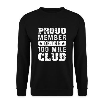 100 Mile Club Ultra Run Trailrunning Ultraläufer - Unisex Pullover - Schwarz - Vorne - Alina (178cm) & Michal (187cm)