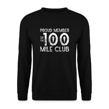 100 Mile Club Ultra Run Trailrunning Ultraläufer - Unisex Pullover - Schwarz - Vorne - Alina (178cm) & Michal (187cm)