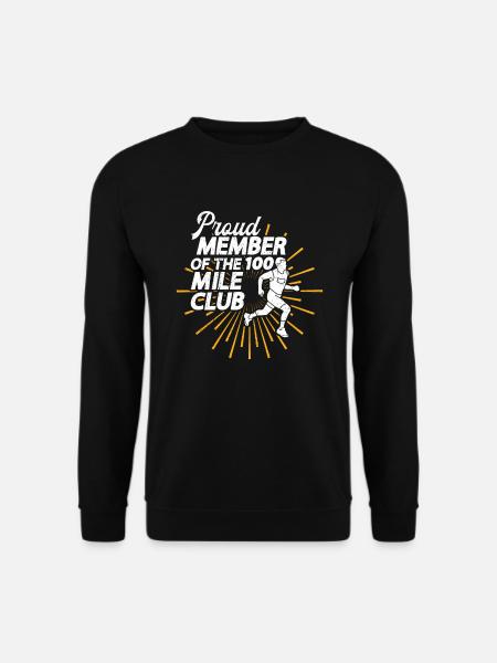 100 Mile Club Ultra Run Trailrunning Ultraläufer - Unisex Pullover - Schwarz
