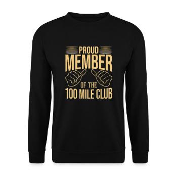 100 Mile Club Ultra Run Trailrunning Ultraläufer - Unisex Pullover - Schwarz - Vorne - Alina (178cm) & Michal (187cm)