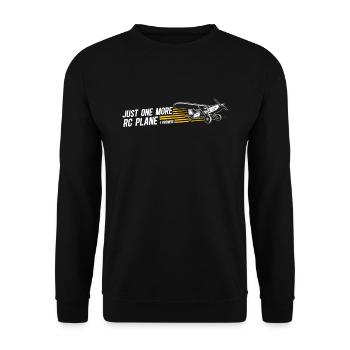 RC Airplane Model Making Model Airplane - Unisex Sweatshirt - black - Front - Alina (178cm) & Michal (187cm)