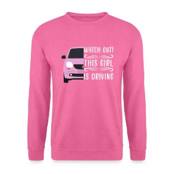 Driving licence test Driving test - Unisex Sweatshirt - pink - Front
