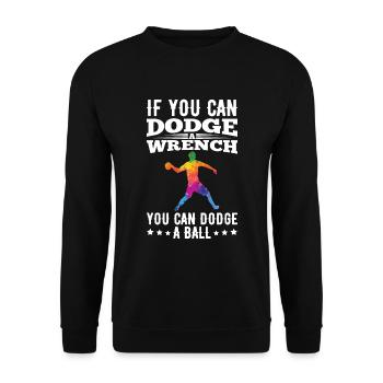 Sports d’équipe de ballon chasseur - Sweat-shirt Unisexe - noir - Devant - Alina (178cm) & Michal (187cm)