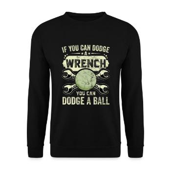 Sports d’équipe de ballon chasseur - Sweat-shirt Unisexe - noir - Devant - Alina (178cm) & Michal (187cm)
