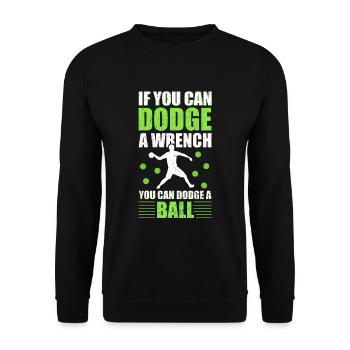Sports d’équipe de ballon chasseur - Sweat-shirt Unisexe - noir - Devant - Alina (178cm) & Michal (187cm)