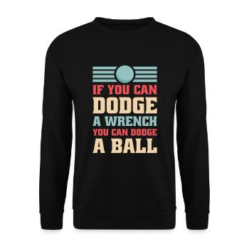 Sports d’équipe de ballon chasseur - Sweat-shirt Unisexe - noir - Devant - Alina (178cm) & Michal (187cm)