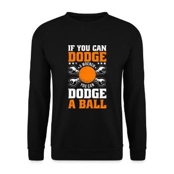 Sports d’équipe de ballon chasseur - Sweat-shirt Unisexe - noir - Devant - Alina (178cm) & Michal (187cm)