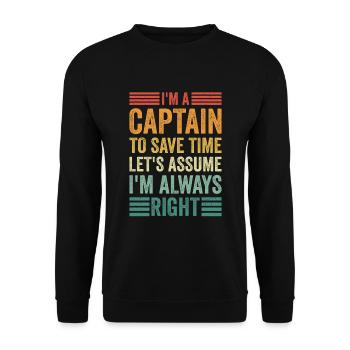 Schlepper Schleppboot Tug Life - Sweat-shirt Unisexe - noir - Devant - Alina (178cm) & Michal (187cm)
