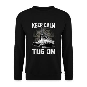 Schlepper Schleppboot Tug Life - Sweat-shirt Unisexe - noir - Devant - Alina (178cm) & Michal (187cm)