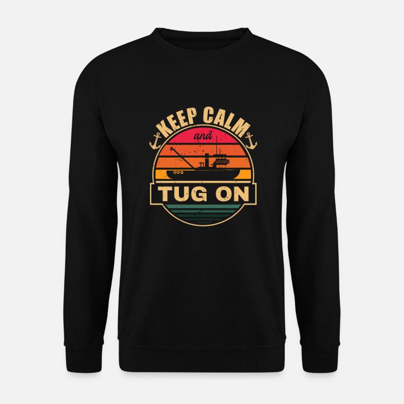 Schlepper Schleppboot Tug Life - Unisex Pullover - Schwarz