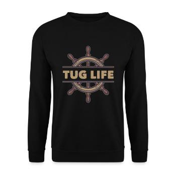Schlepper Schleppboot Tug Life - Sweat-shirt Unisexe - noir - Devant - Alina (178cm) & Michal (187cm)