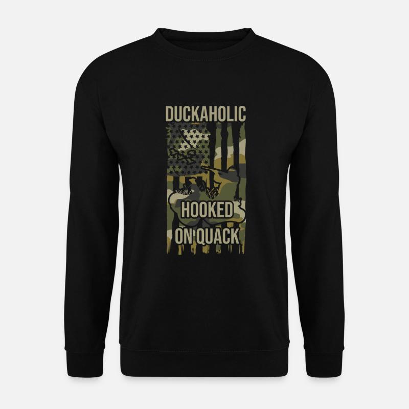 Duckaholic Entenjagd - Unisex Pullover - Schwarz