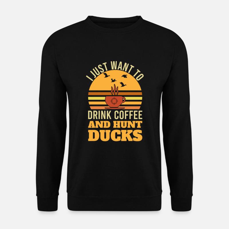 Entenjagd Saison Jäger Vogeljagd - Unisex Pullover - Schwarz