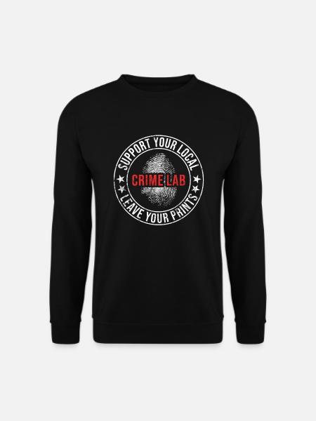 Kriminaltechniker Tatortermittler Forensik Spruch - Unisex Pullover - Schwarz