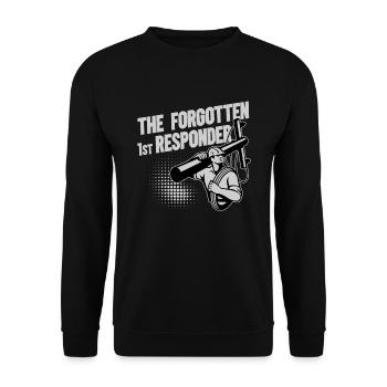 High Voltage Electrician Power Grid - Unisex Sweatshirt - black - Front - Alina (178cm) & Michal (187cm)