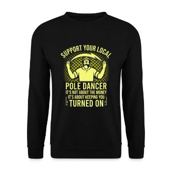 Réseau électrique électrique haute tension - Sweat-shirt Unisexe - noir - Devant - Alina (178cm) & Michal (187cm)