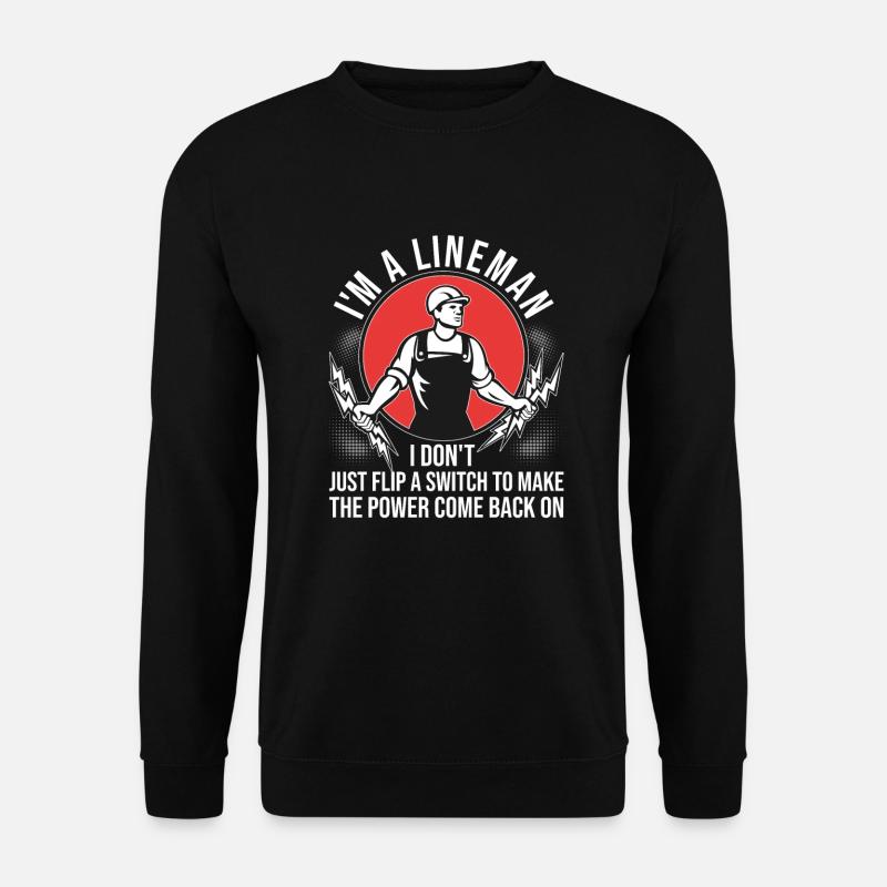 Électricien de lignes électriques - Sweat-shirt Unisexe - noir