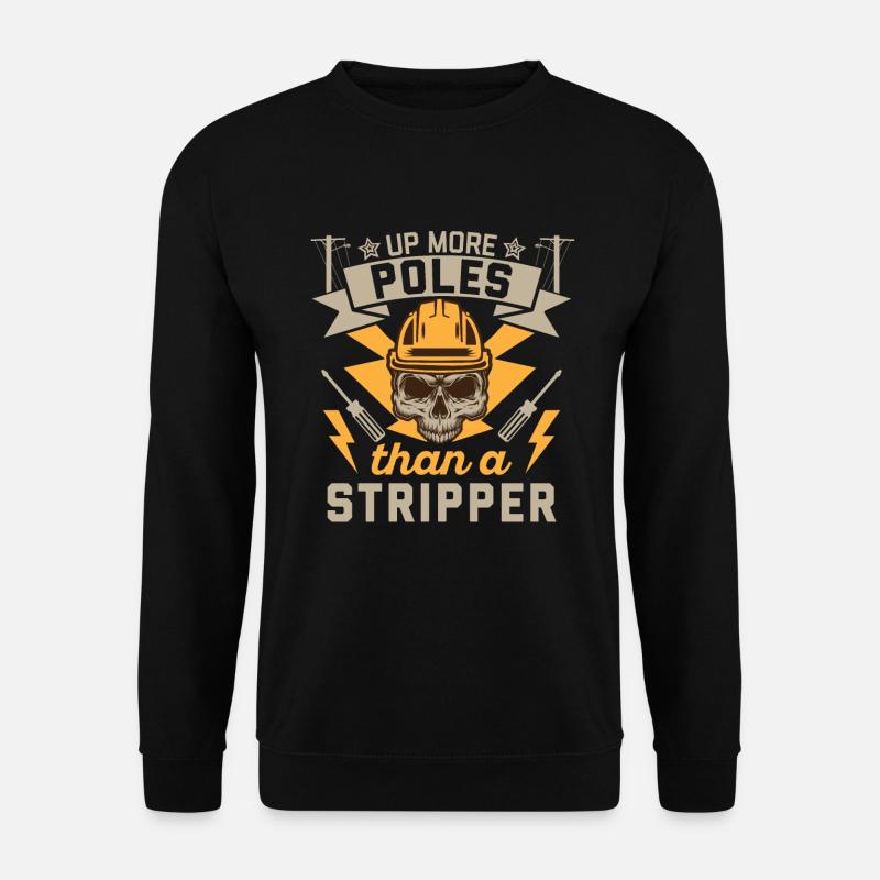 Électricien de lignes électriques - Sweat-shirt Unisexe - noir